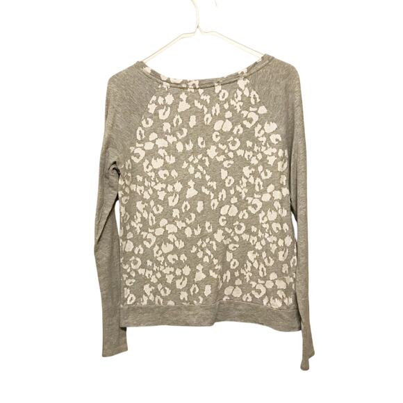 Loft Animal Print Cotton Sweatshirt - Size Small - Picture 2 of 6